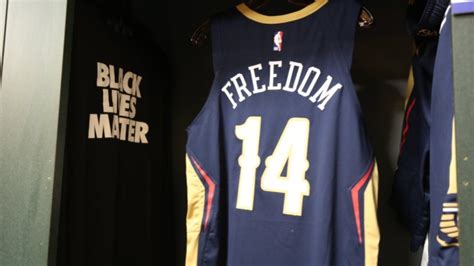 The Pelicans reveal their jerseys with social justice messages on the ...