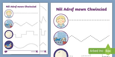 Nôl Adref Mewn Chwinciad Taflen Waith Sgiliau Torri