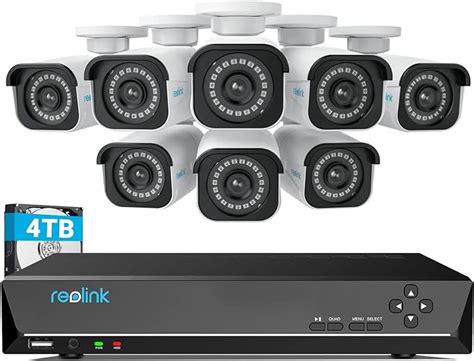 Reolink K Sistema Di Telecamera Videosorveglianza Poe Rilevamento