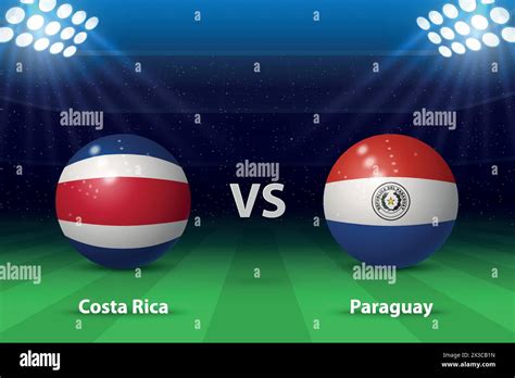 Costa Rica Vs Paraguay America Football Tournament Soccer