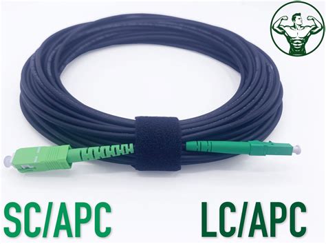 Câble à Fibre Optique en Acier Blinde LC APC à SC APC Simplex Monomode