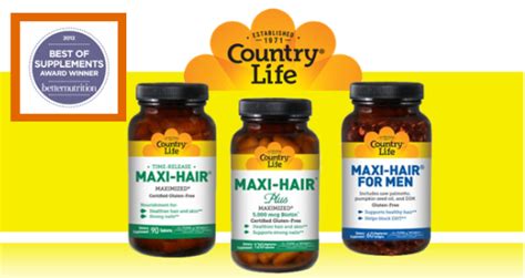 Витамины для волос «Maxi-Hair» от Country Life: полный состав ...