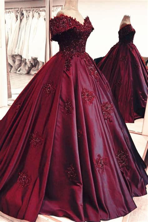 Dark Burgundy Quince Dress In 2024 Red Quinceanera Dresses Red Sweet