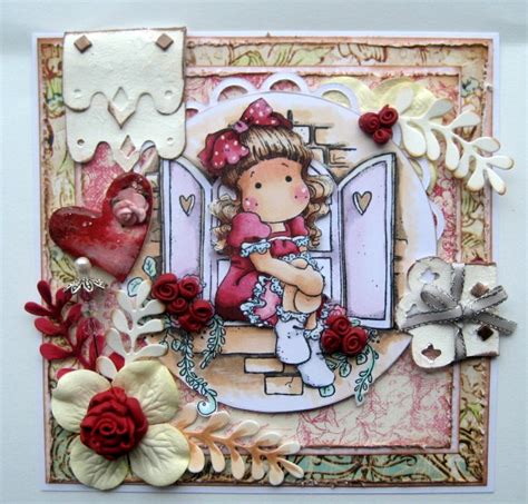 Charmed Cards And Crafts Magnolia Stamps Tilda With Big Ribbon