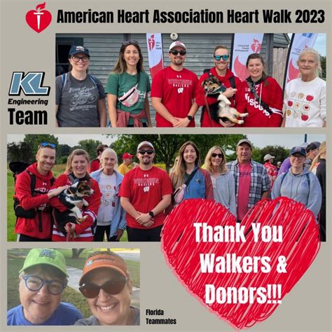 Thank You Aha Donors And Walkers Kl Engineering