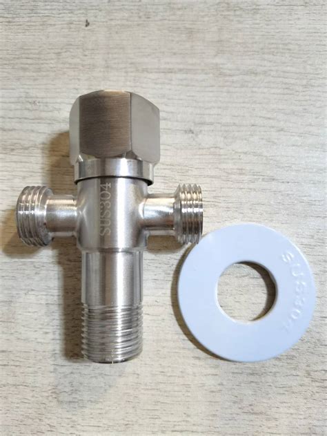 Black Stainless Steel Triangle Valve Toilet Stop Valve Points Black Angle Valve Hot And