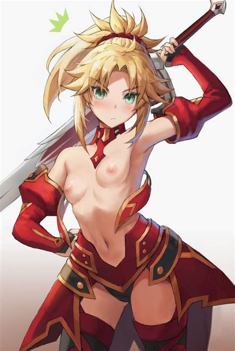 Rule 34 1girls Arm Up Blonde Hair Blush Breasts Fategrand Order Fate Series Looking At