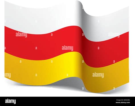 South Ossetia Flag Vector Illustration Stock Vector Image Art Alamy