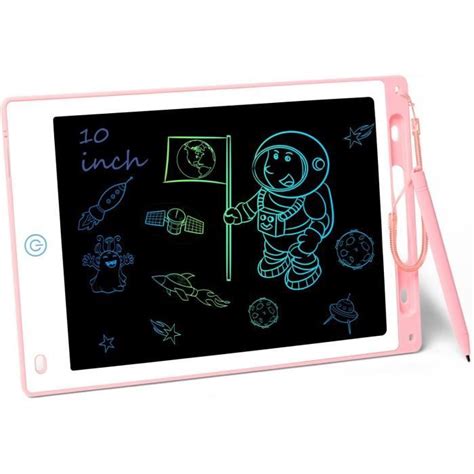 Tablette D Écriture Lcd Colorée Tablette Dessin Enfant 10 Pouces Avec