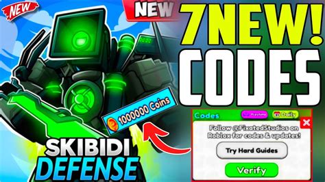 Update New All Working Codes For Skibidi Tower Defense In Roblox