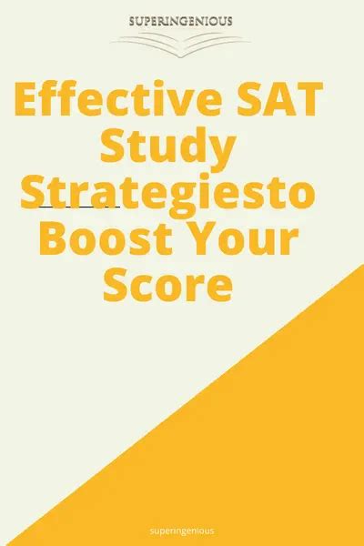 Effective SAT Study Strategies To Boost Your Score Superingenious