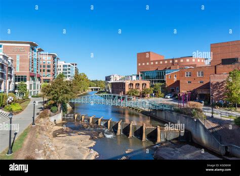 Falls Park On The Reedy River From The Main Street Bridge Greenville