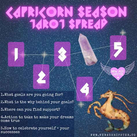 Capricorn Season Tarot Or Oracle Spread New Age Hipster Capricorn