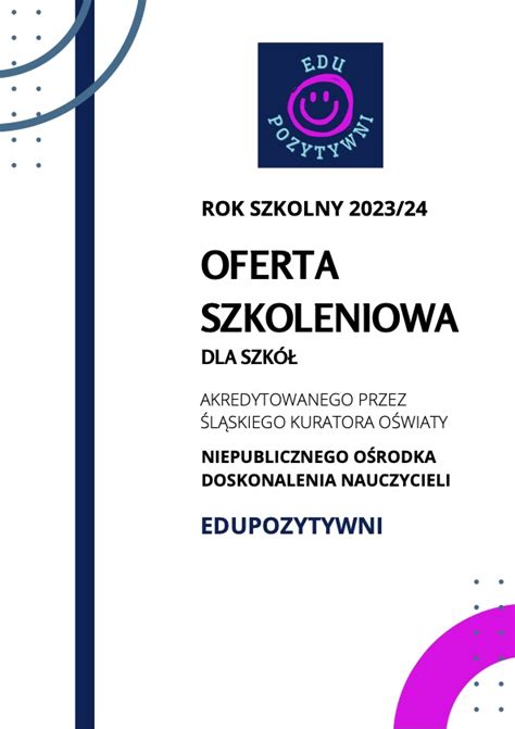 Oferta Szkoleniowa Edupozytywni