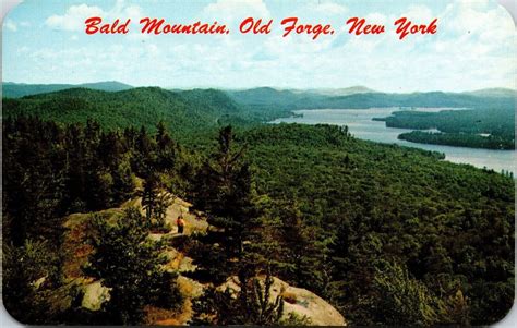 Bald Mountain Old Forge New York Scenic Forest Landscape Chrome