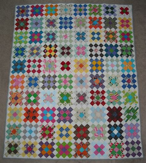 Crafter Without A Cat Scrappy Granny Square Quilt