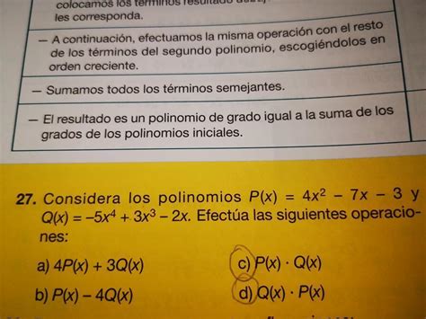 Hola Alguien Me Podr A Ayudar Con Esto Solo Es El Inciso C Y D