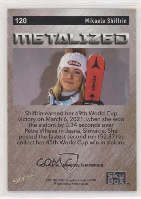 2021 Skybox Metal Universe Champions Metalized Rookies Spectrum Mikaela