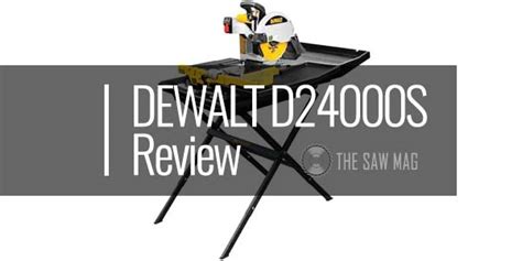 DEWALT D24000S Review - Heavy-Duty Wet Tile Saw