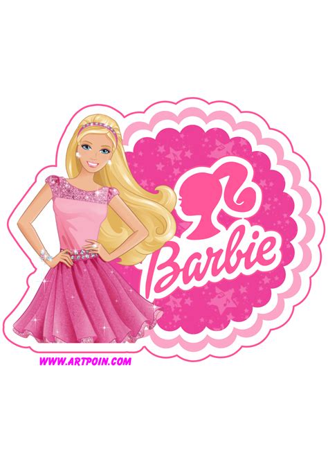 Boneca Barbie Logo Imagem Grátis Com Contorno Png Em 2023 Festa De