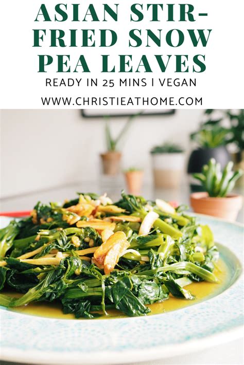 Stir Fried Snow Pea Leaves Recipe Vegetable Side Dishes Healthy