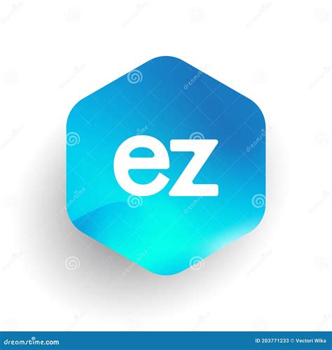 Logotipo De La Letra Ez En Forma De Hexágono Y Diseño De La Combinación