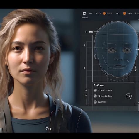 Reconnaissance Faciale Futuriste Sur L écran Concept D identification
