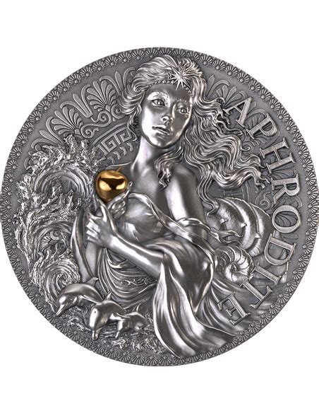 APHRODITE Große griechische Mythologie 2 Oz Silbermünze 2000 Franke