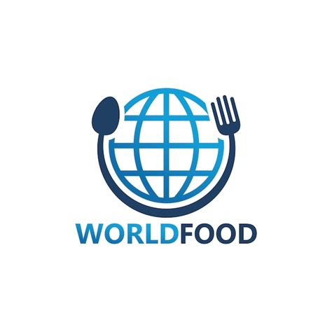 Premium Vector World Food Logo Template Design