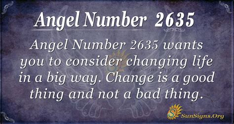 Angel Number 2635 Meaning: A Lasting Change - SunSigns.Org