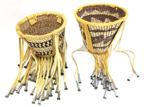 Lot 2 Native American Apache Burden Baskets