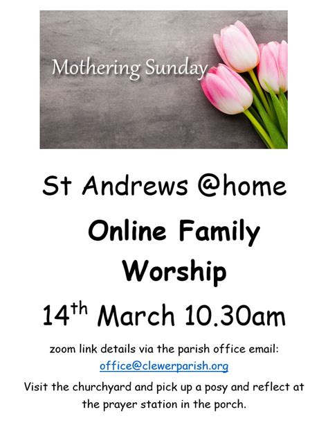 Mothering Sunday 2021 - St Andrews Clewer