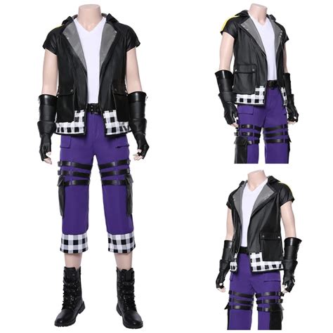 Kingdom Hearts 3 Riku Cosplay Costume Outfit Full Set Adult Mens ...