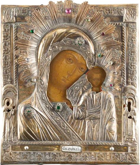 An Icon Showing The Kazanskaya Mother Of God With