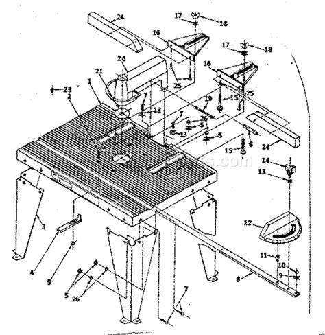 Craftsman Router And Sabre Saw Table 25444