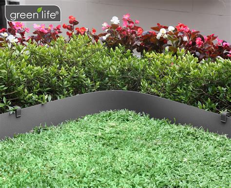 Greenlife 10mx75mm Plastic Garden Edging Slate Grey Au