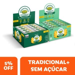 COMBO BANANINHA PARAIBUNA ZERO AÇÚCAR BANANINHA TRADICIONAL DESCONTO