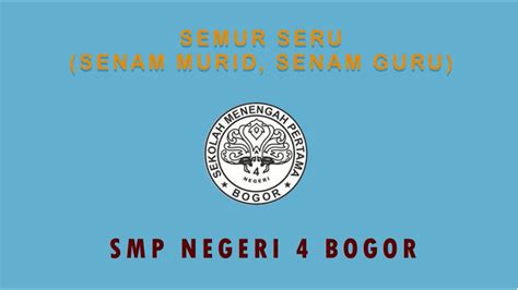 Semur Seru Senam Murid Senam Guru Smp Negeri Bogor Youtube