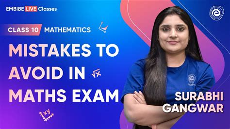 Mistakes To Avoid In Maths Board Exams Class Mathematics Cbse