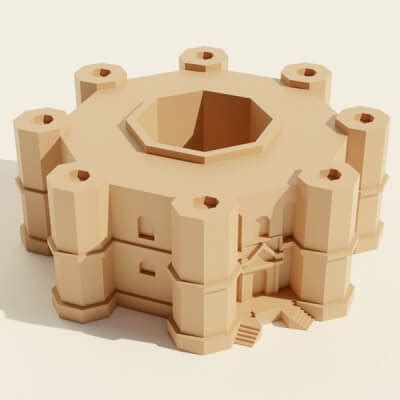 Castel Del Monte - 3D Print Model by Leonte