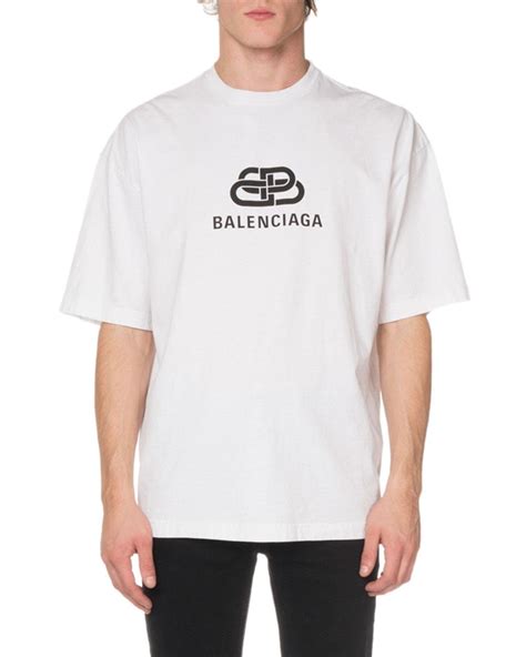 Balenciaga Cotton Men S Bb Mode Regular T Shirt In White For Men Save