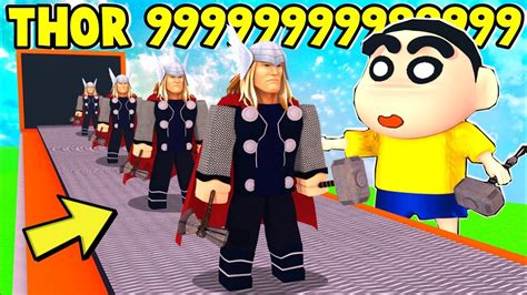 Shinchan Opened Thor Factory With His Friends In Roblox Super Hero