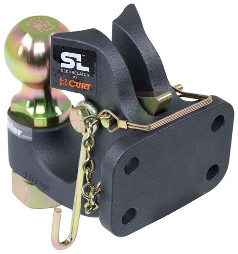 Curt Securelatch Pintle Hook With Ball Bolt On Lbs