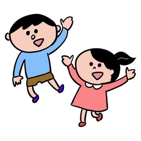 男の子と女の子のイラスト Onwaイラスト