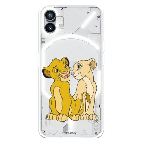 Funda Para Nothing Phone Oficial De Disney Simba Y Nala Silueta El