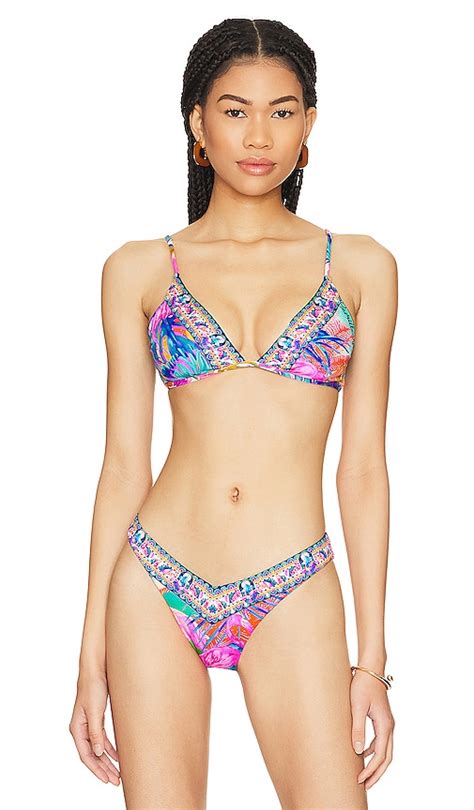Camilla Triangle Bikini Top In Flamenco Flamingo In Flight Of The Flamingo REVOLVE