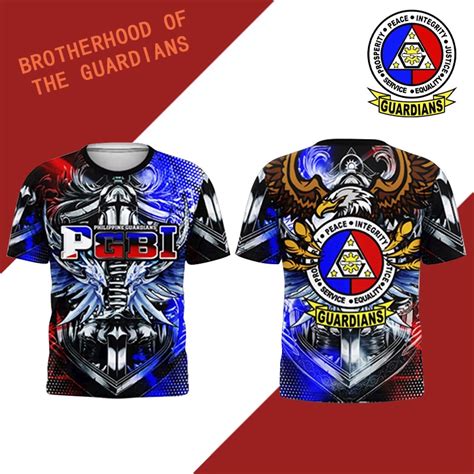 Full Sublimation Guardians 3D Tshirt PGBI Brotherhood Of The Guardians