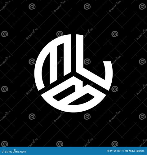 Mlb Letter Logo Design On Black Background Mlb Creative Initials