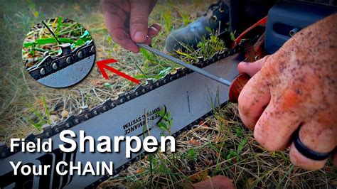 Chainsaw Dull Sharpen Like A Pro No Special Tools Youtube