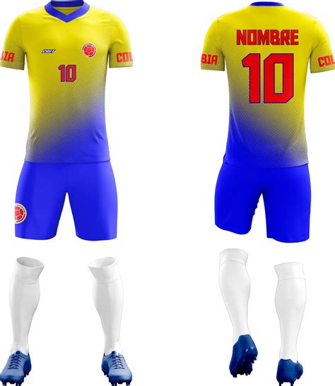 Uniformes De Fútbol Personalizado Marca Fast Seleccion Colombia Home